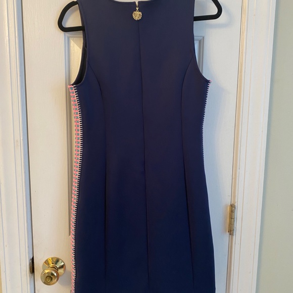 Lilly Pulitzer Mila Shift Dress - Navy Scuba - Size M - Picture 3 of 5